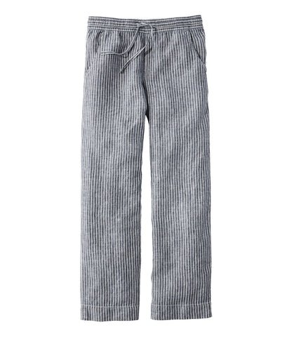 Women's Premium Washable Linen Pull-On Pants, Stripe | L.L.Bean for sale
