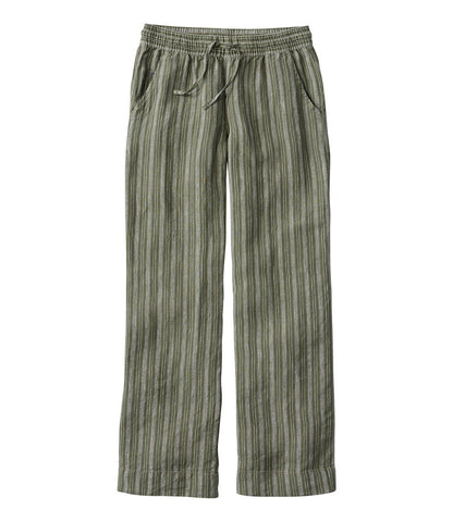 Women's Premium Washable Linen Pull-On Pants, Stripe | L.L.Bean for sale