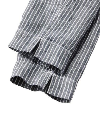 Women's Premium Linen Pull-On Ankle Pants, Mid-Rise Tapered-Leg Stripe | L.L.Bean sale