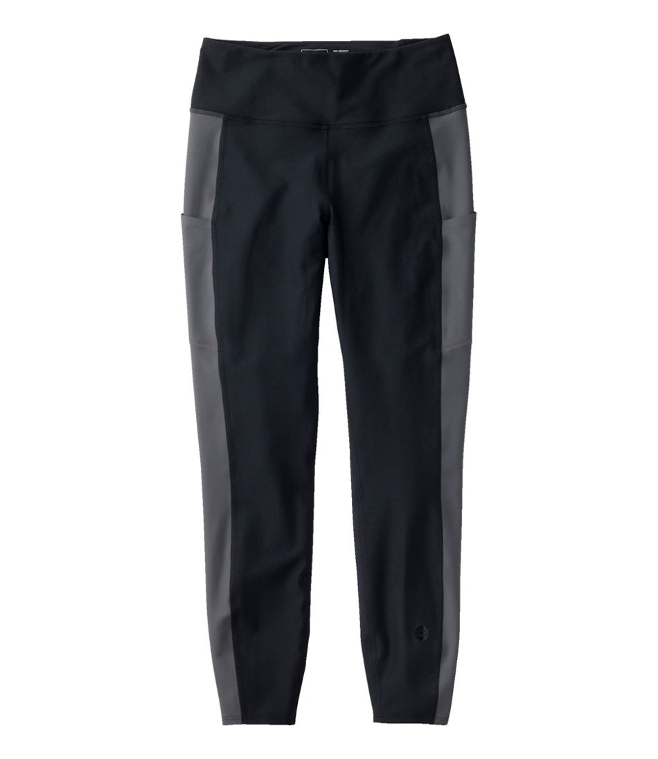 Women's Everyday Performance 7/8 Leggings, High-Rise Pocket Colorblock | L.L.Bean outlet