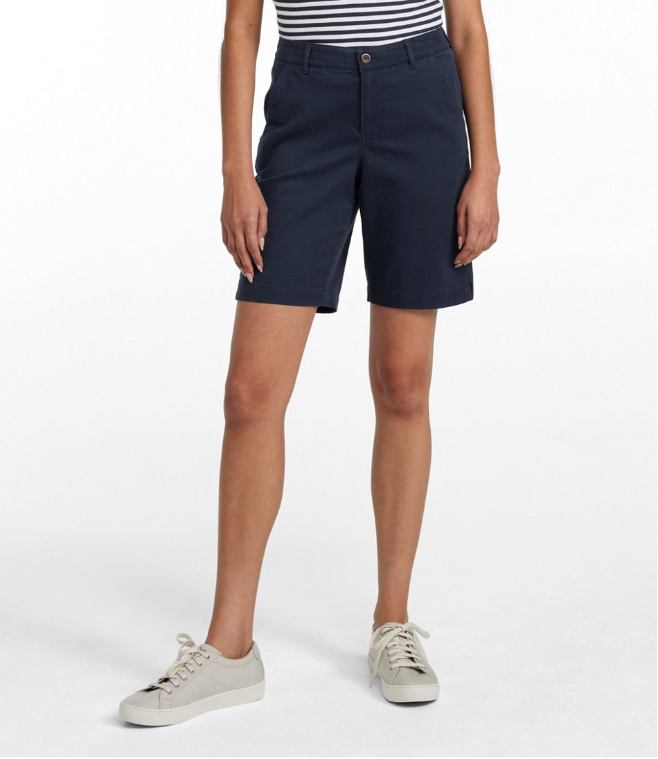 Women's Comfort Stretch Shorts, Chino Bermudas 9" | L.L.Bean US