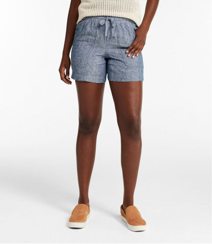 Women's Premium Washable Linen Shorts, Mid-Rise 6" | L.L.Bean discount
