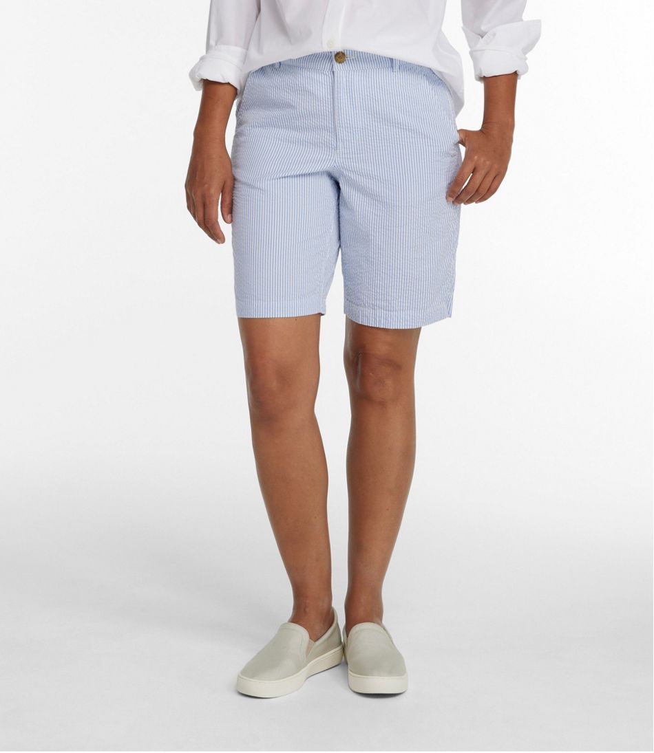 Women's Comfort Stretch Shorts, Seersucker Bermudas 9" | L.L.Bean discount