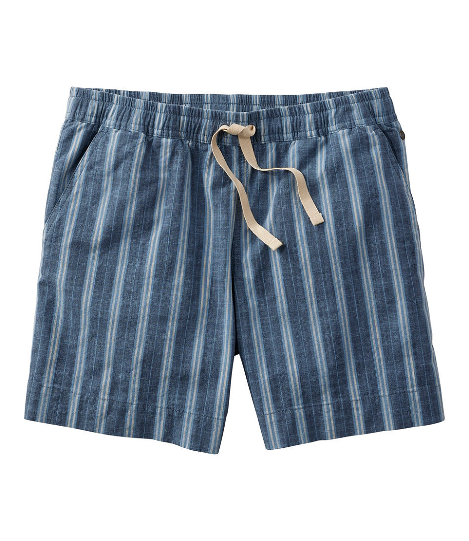 Women's Lakewashed Dock Shorts, Mid-Rise Stripe | L.L.Bean discount