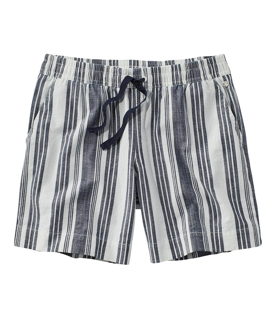 Women's Lakewashed Dock Shorts, Mid-Rise Stripe | L.L.Bean discount