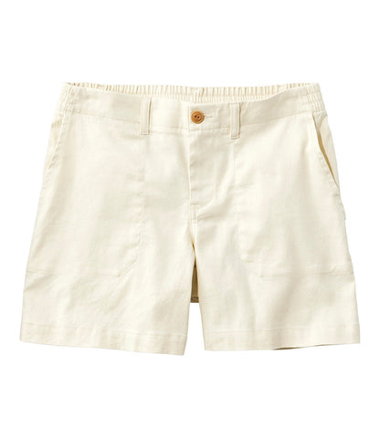 Women's Comfort Stretch Cotton/Linen Shorts, High-Rise 7" | L.L.Bean sale