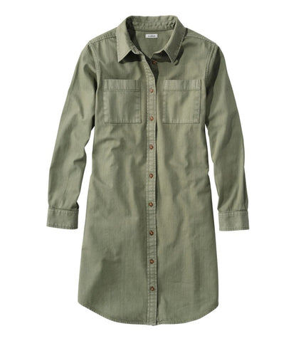 Women's L.L. Bean Heritage Washed Denim Shirt Dress, Garment-Dye | L.L.Bean on sale