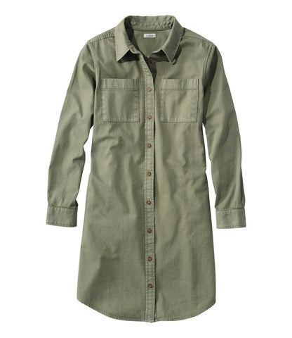Women's L.L. Bean Heritage Washed Denim Shirt Dress, Garment-Dye | L.L.Bean on sale