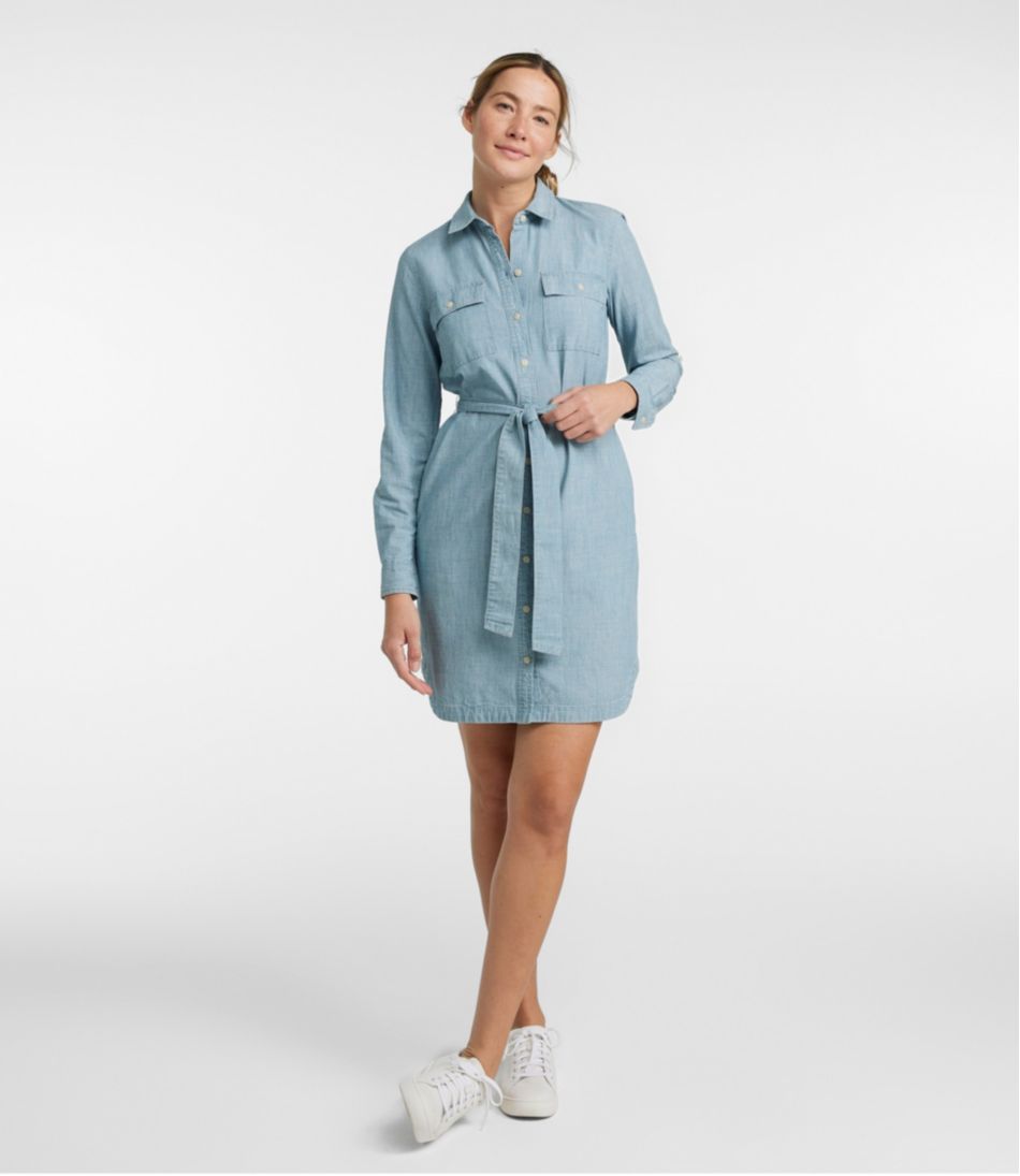 Women's Signature Camp Shirt Dress, Button-Front | L.L.Bean US