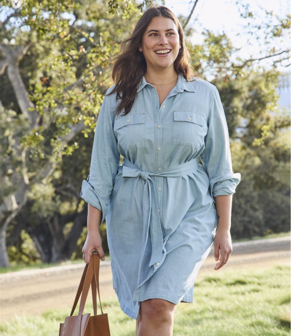 Women's Signature Camp Shirt Dress, Button-Front | L.L.Bean US