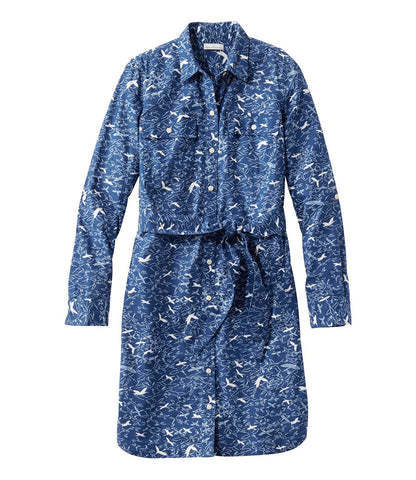 Women's Signature Camp Shirt Dress, Button-Front | L.L.Bean US
