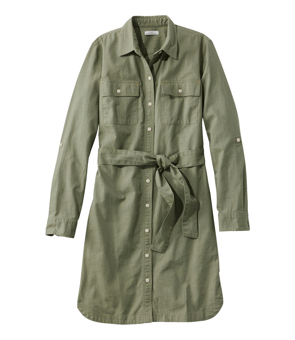 Women's Signature Camp Shirt Dress, Button-Front | L.L.Bean US