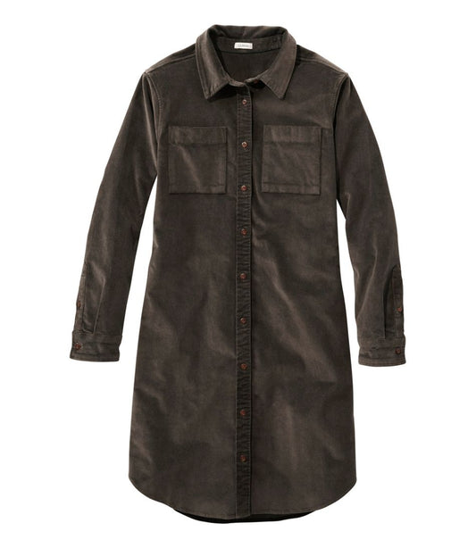 Women's Heritage Corduroy Shirt Dress | L.L.Bean discount