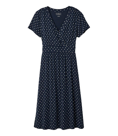 Women's Summer Knit Dress, Short-Sleeve Print | L.L.Bean sale