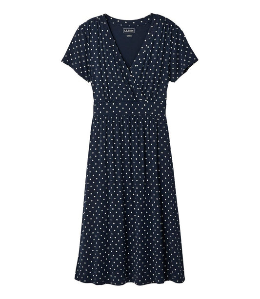 Women's Summer Knit Dress, Short-Sleeve Print | L.L.Bean sale