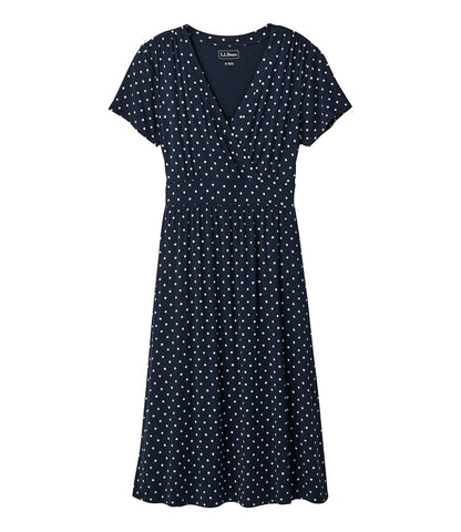 Women's Summer Knit Dress, Short-Sleeve Print | L.L.Bean sale