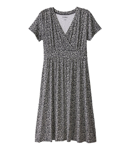 Women's Summer Knit Dress, Short-Sleeve Print | L.L.Bean sale