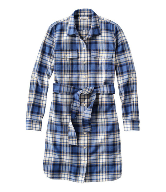 Women's Signature Camp Flannel Shirt Dress, Button-Front | L.L.Bean discount