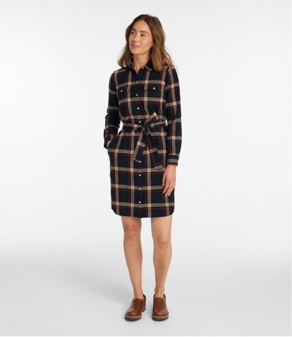 Women's Signature Camp Flannel Shirt Dress, Button-Front | L.L.Bean discount