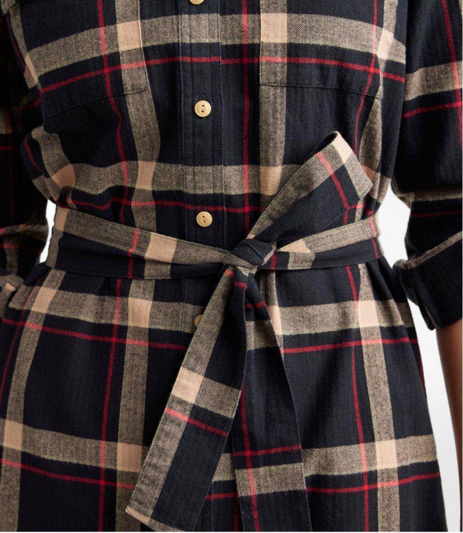 Women's Signature Camp Flannel Shirt Dress, Button-Front | L.L.Bean discount