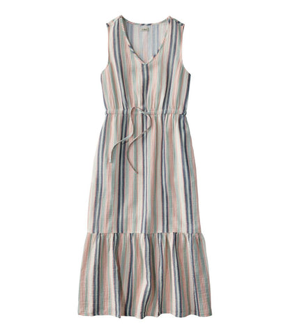 Women's Cloud Gauze Midi Dress, Stripe | L.L.Bean sale