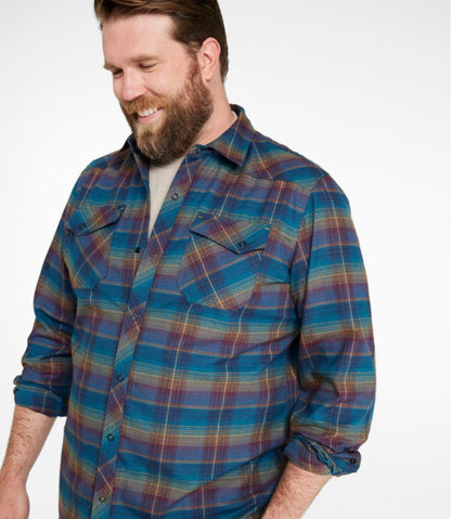 Men's Katahdin Performance Flannel Shirt, Slightly Fitted | L.L.Bean online