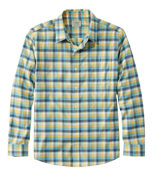 Men's Wrinkle-Free Ultrasoft Brushed Cotton Shirt, Long-Sleeve, Slightly Fitted Untucked Fit | L.L.Bean US