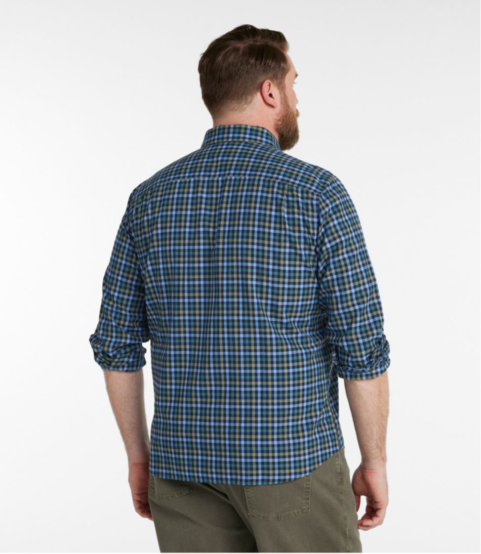 Men's Wrinkle-Free Ultrasoft Brushed Cotton Shirt, Long-Sleeve, Slightly Fitted Untucked Fit | L.L.Bean US