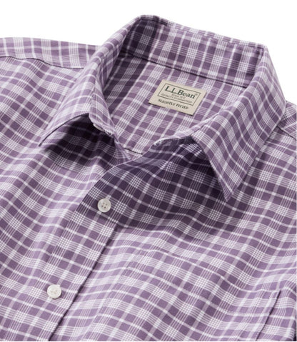 Men's Wrinkle-Free Ultrasoft Brushed Cotton Shirt, Long-Sleeve, Slightly Fitted Untucked Fit | L.L.Bean US