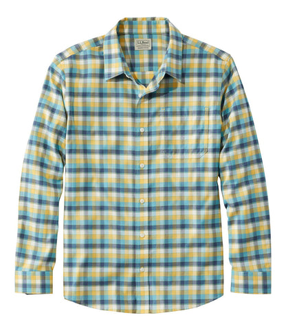 Men's Wrinkle-Free Ultrasoft Brushed Cotton Shirt, Long-Sleeve, Slightly Fitted Untucked Fit | L.L.Bean US
