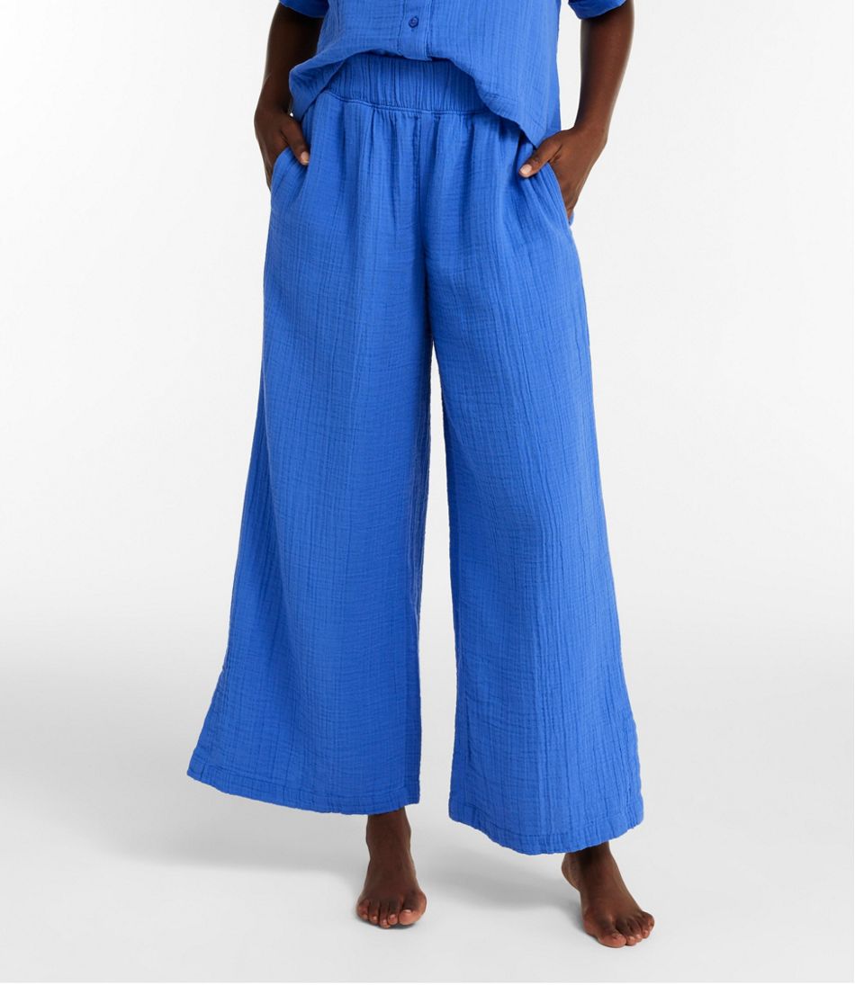 Women's Cloud Gauze Wide-Leg Pants | L.L.Bean online