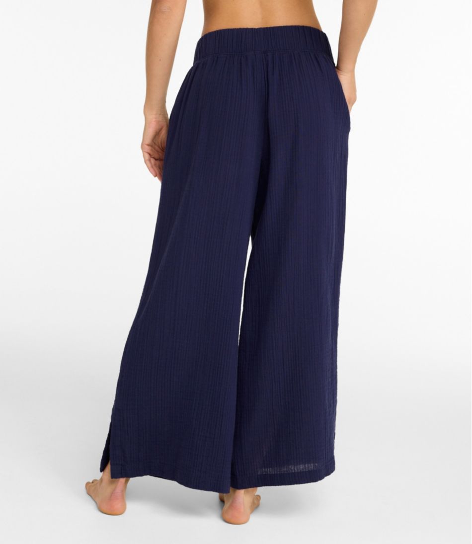 Women's Cloud Gauze Wide-Leg Pants | L.L.Bean online