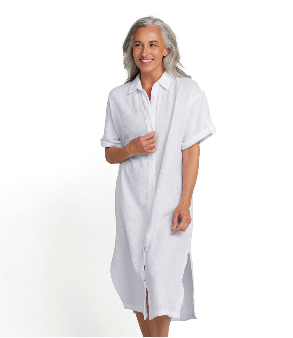 Women's Cloud Gauze Midi Dress | L.L.Bean US