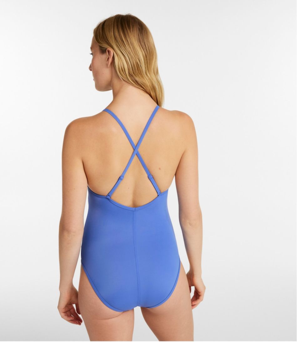 Women's Coastal Essentials Swimwear, V-Neck Tanksuit | L.L.Bean online