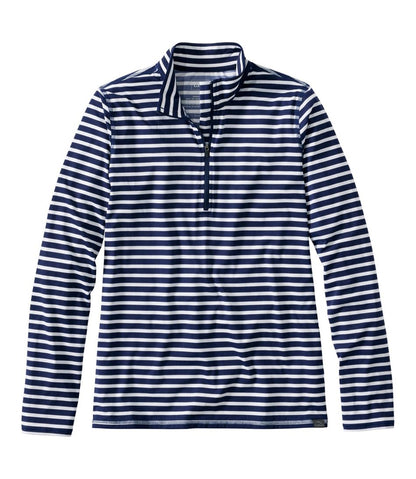 Women's SunSmart® UPF 50+ Sun Shirt, Quarter-Zip Stripe | L.L.Bean discount