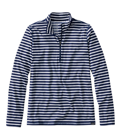 Women's SunSmart® UPF 50+ Sun Shirt, Quarter-Zip Stripe | L.L.Bean discount