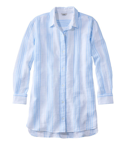 Women's Cloud Gauze Cover-Up Shirt, Stripe | L.L.Bean for sale