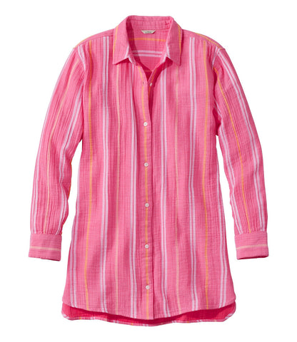 Women's Cloud Gauze Cover-Up Shirt, Stripe | L.L.Bean for sale