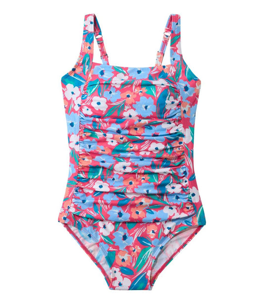 Women's BeanSport Swimwear, Squareneck Tanksuit Print | L.L.Bean online