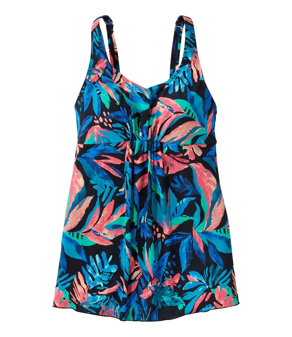 Women's Shaping Swimwear, Soft-Drape Tankini Top Print | L.L.Bean US