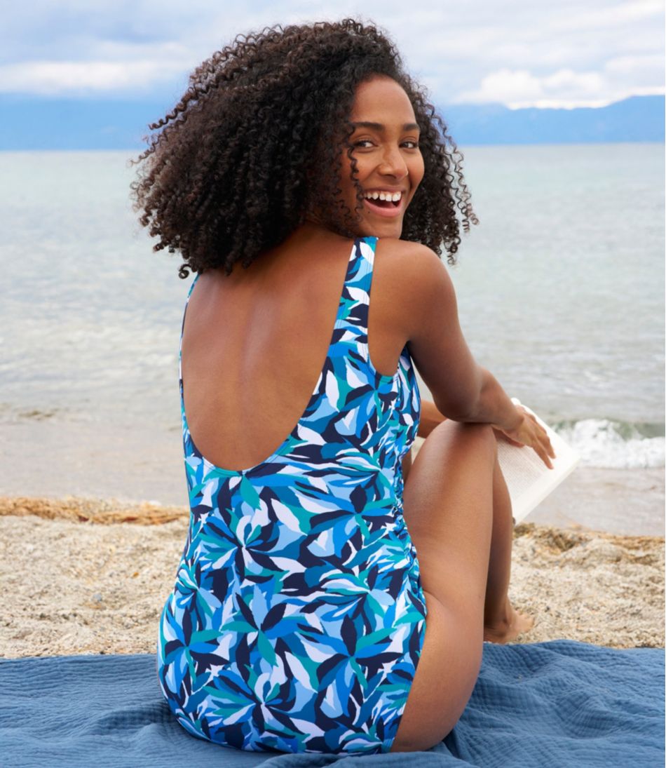 Women's Shaping Swimwear, Tanksuit Print | L.L.Bean online