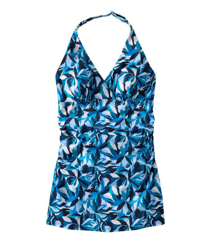 Women's Shaping Swimwear, Clasp Halter Dress Print | L.L.Bean outlet