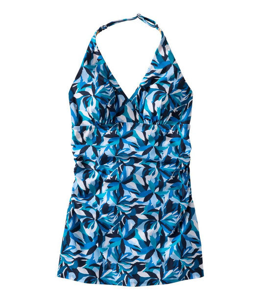 Women's Shaping Swimwear, Clasp Halter Dress Print | L.L.Bean outlet