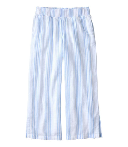 Women's Cloud Gauze Wide-Leg Pants, Stripe | L.L.Bean on sale