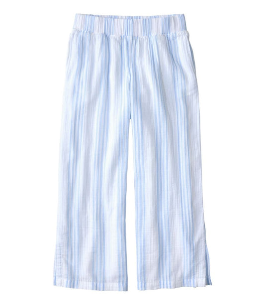 Women's Cloud Gauze Wide-Leg Pants, Stripe | L.L.Bean on sale
