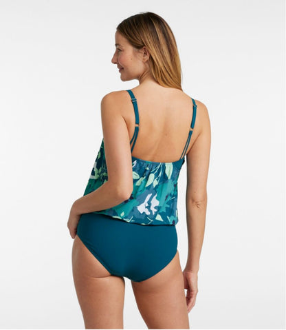 Women's Shaping Swimwear, Blouson Tanksuit Print | L.L.Bean online