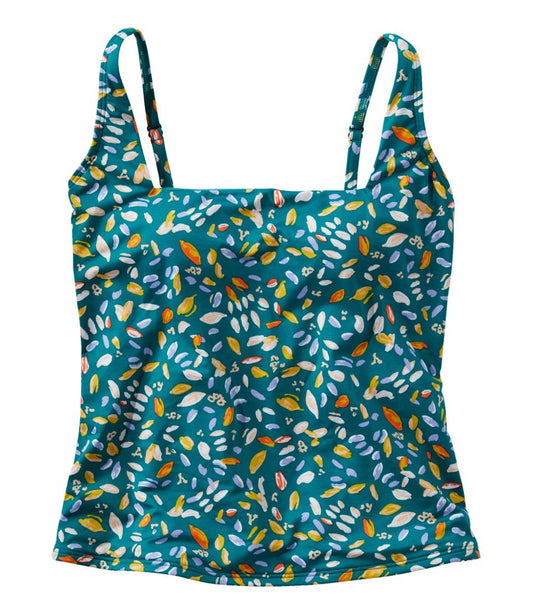Women's New Currents Swimwear, Squareneck Tankini Top Print | L.L.Bean US