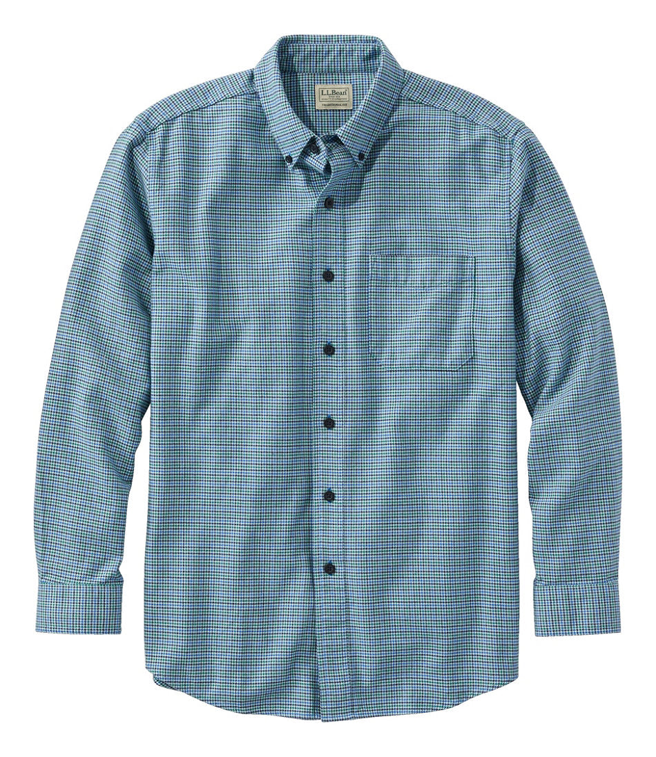 Men's Wicked Good Flannel Shirt, Traditional Fit, Houndstooth | L.L.Bean online