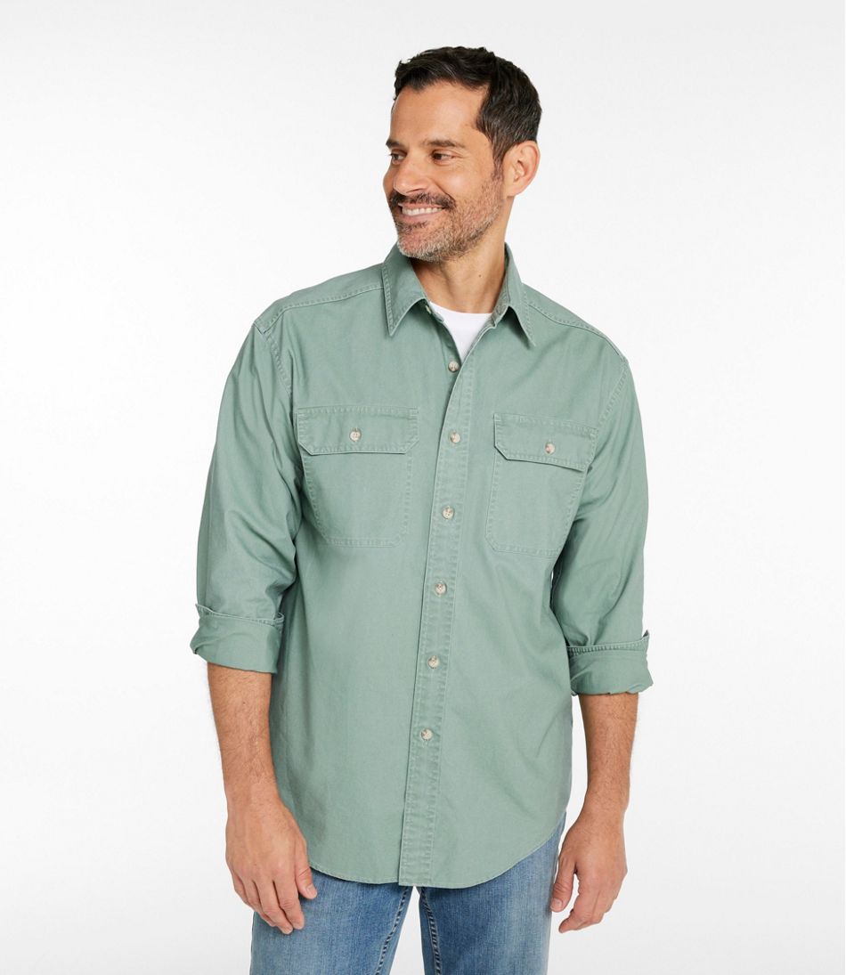 Men's Sunwashed Canvas Shirt, Traditional Fit | L.L.Bean US