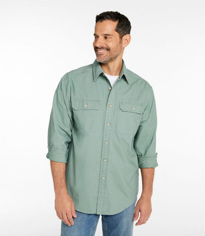 Men's Sunwashed Canvas Shirt, Traditional Fit | L.L.Bean US